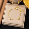 Minimalist Gold Heart Bracelet