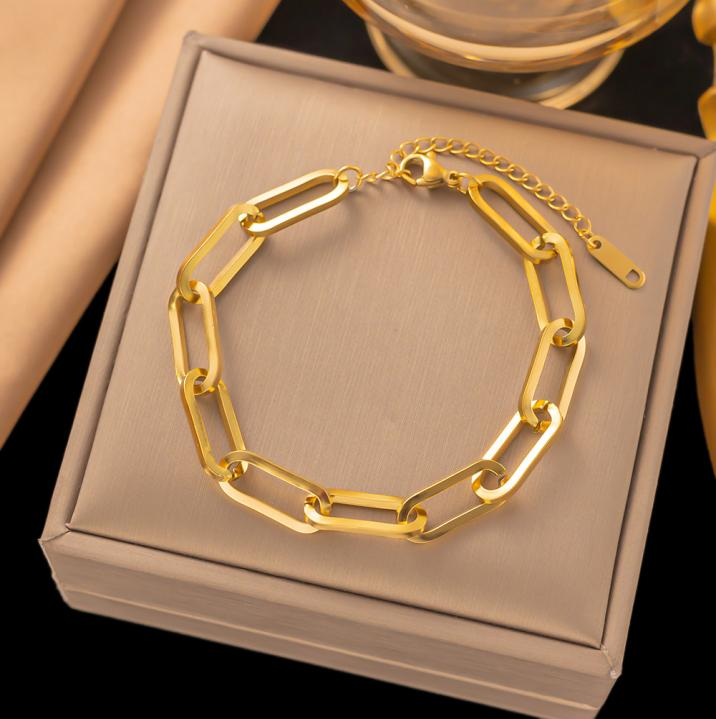 Bold Paperclip Chain Bracelet