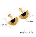 Geometric Fan Earrings