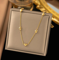 Hearts Gold Necklace