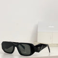 Black Geometric Square Sunglasses