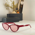 Red Cat-Eye Luxury Sunglasses