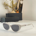White Cat-Eye Luxury Sunglasses