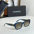 Blue Luxury Square Sunglasses