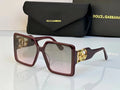 Burgundy Oversized Square Sunglasses