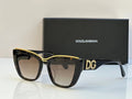 Black & Gold Cat-Eye Luxury Sunglasses