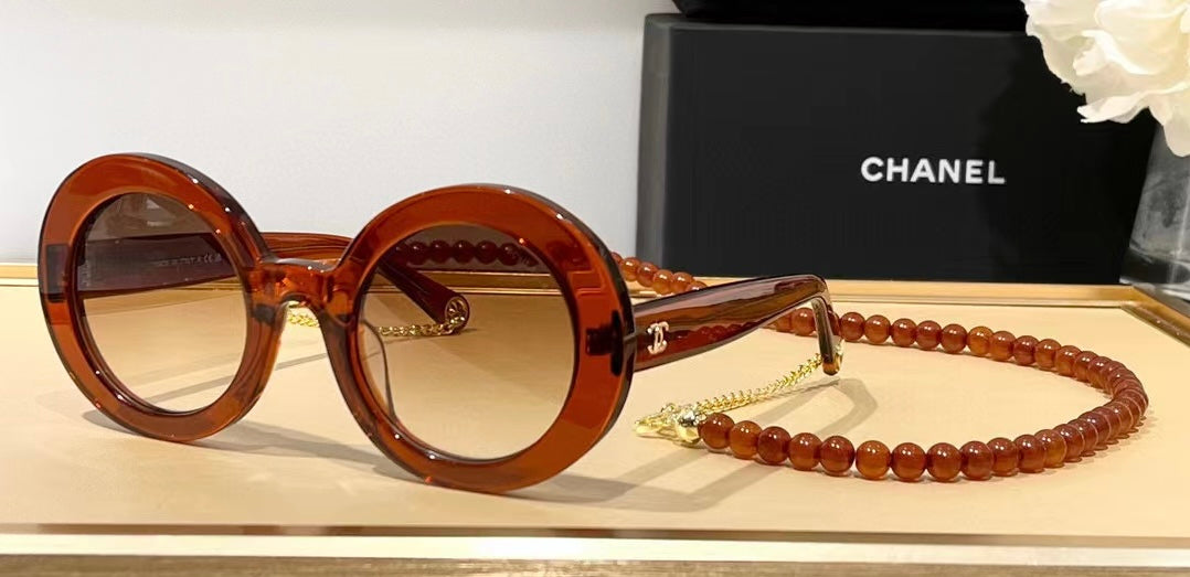 Chanel Vintage Round Sunglasses