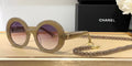 Chanel Vintage Round Frame Sunglasses