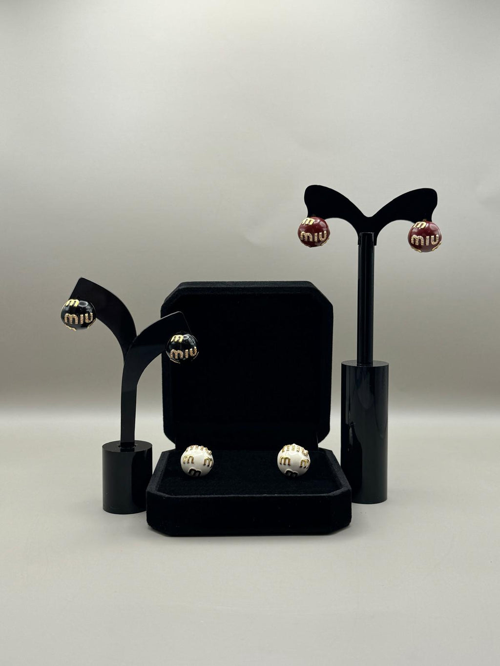 Logo Sphere Stud Earrings