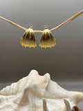 Shell Drop Stud Earrings