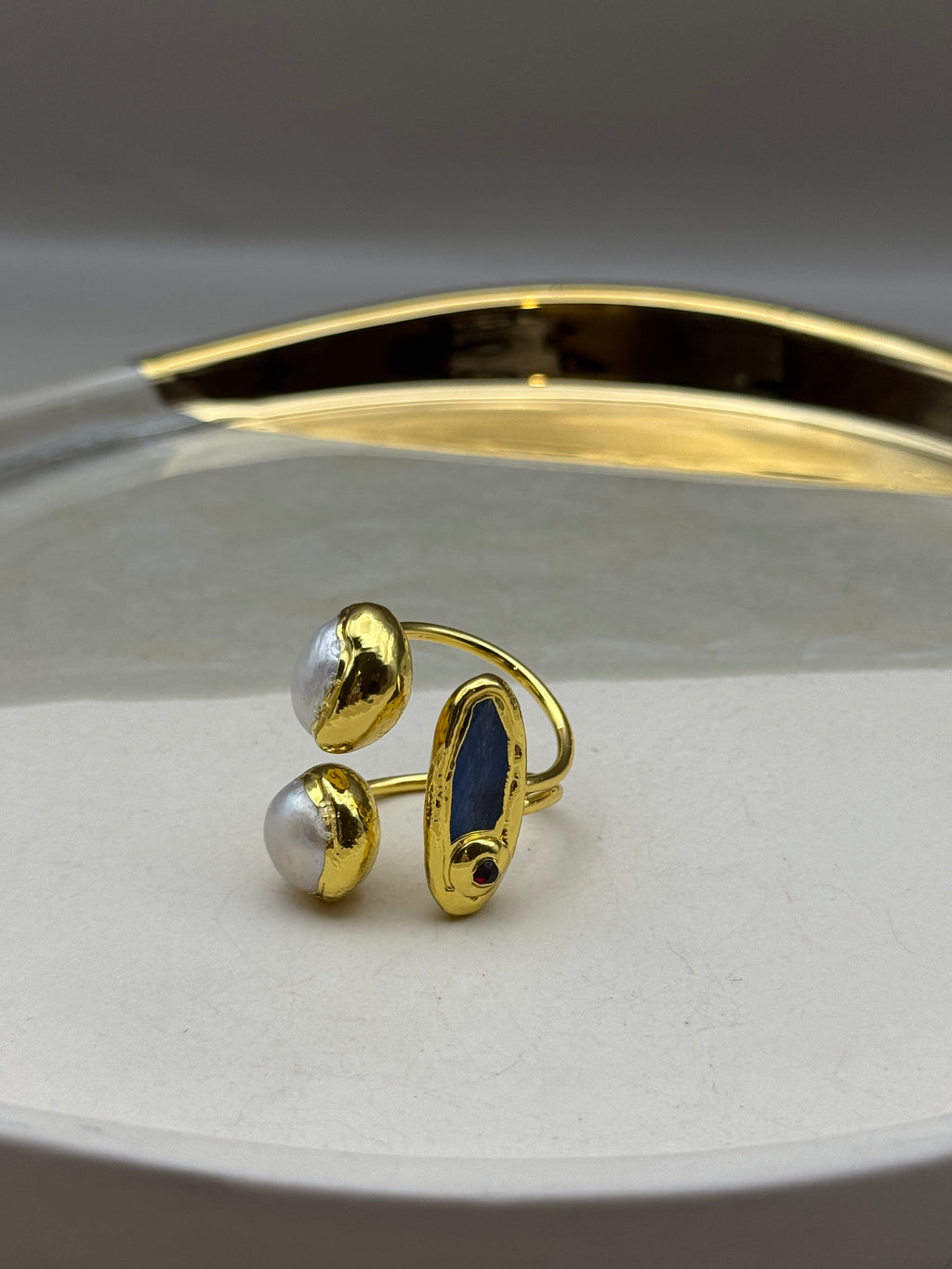 Ocean Relic Multi-Stone Statement Ring