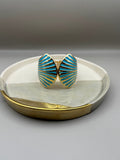 Azure Wing Gold Bangle