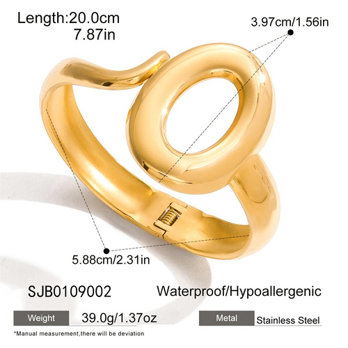 Bold Oval Statement Bangle