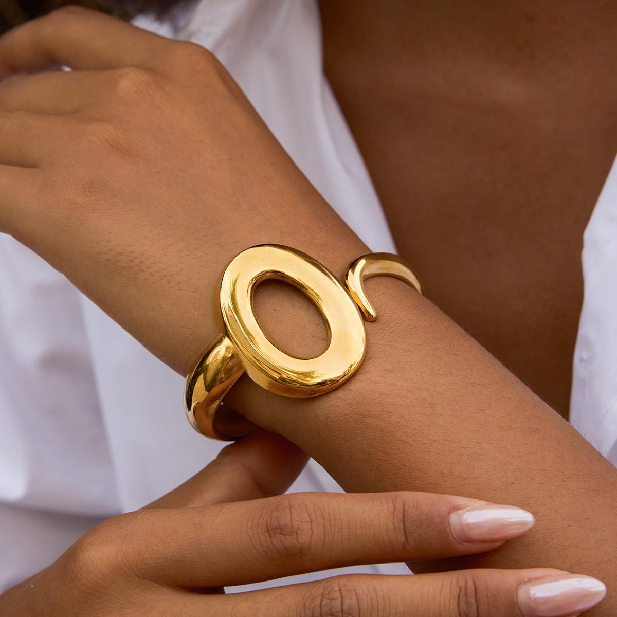 Bold Oval Statement Bangle