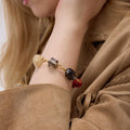 Multicolor Natural Stone Charm Bracelet