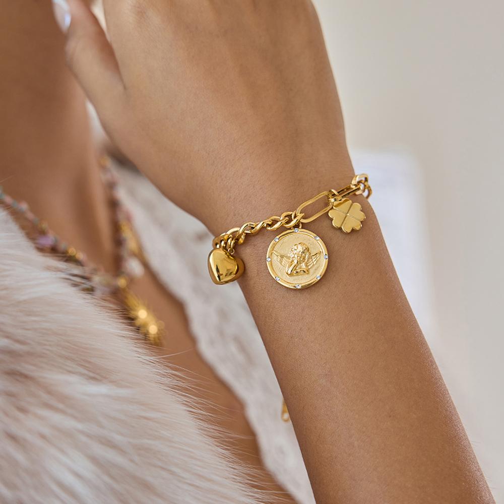 Gold Charm Bracelet