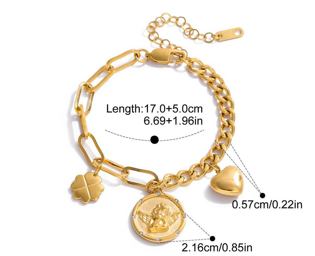 Gold Charm Bracelet