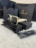 Oversized Ivory Square Sunglasses