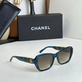 Oversized Blue Square Sunglasses