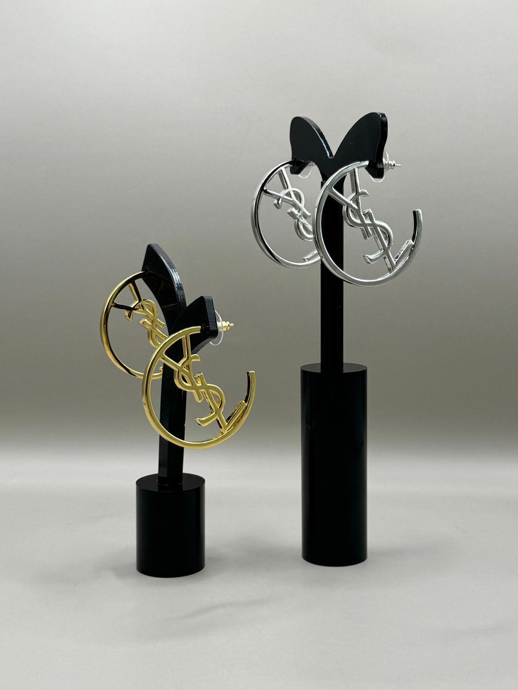 Monogram Circle Hoop Earrings